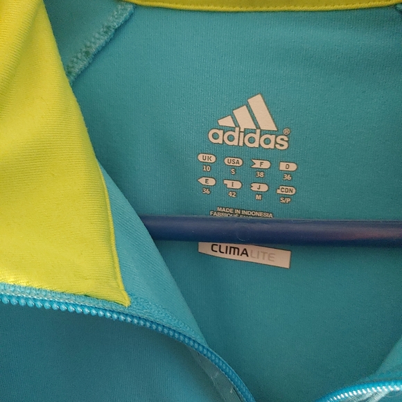 Unique adidas blue and lime green - Picture 2 of 2